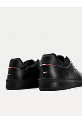 Tommy Hilfiger Retro Tennis Cupsole Erkek Sneakers Black