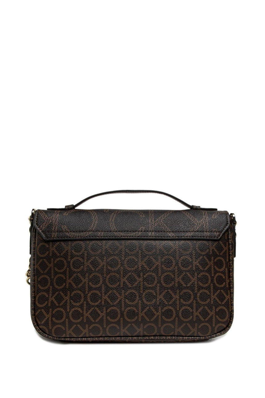 Calvin Klein Mono Scale Çapraz Askılı Kadın Çantası Brown Mono