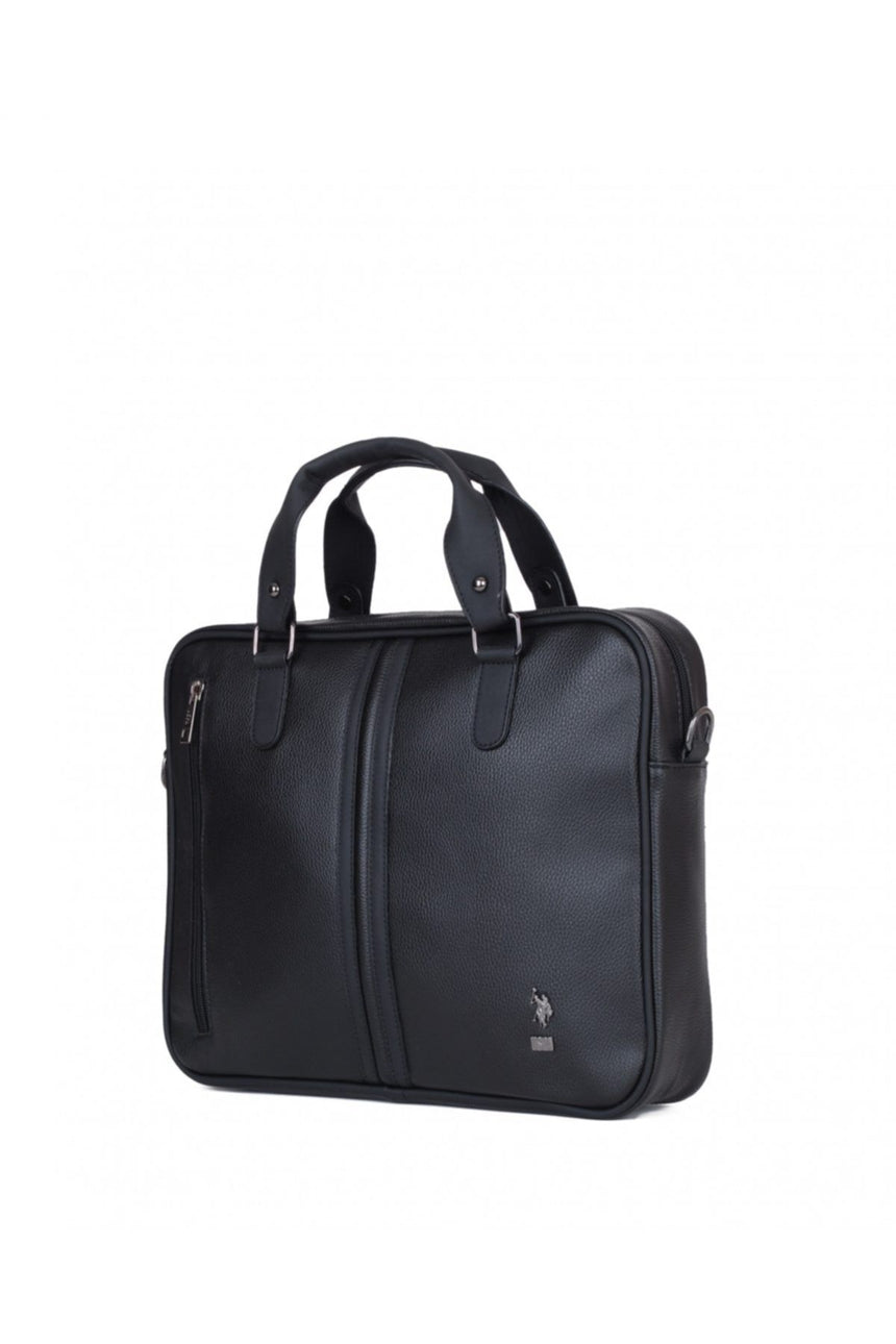 Us Polo Assn Metal Logo Evrak Çantası Siyah
