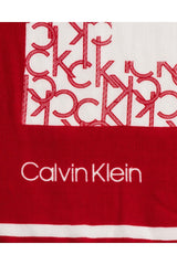 Calvin Klein Geo Quilt Şal Lipstick Red
