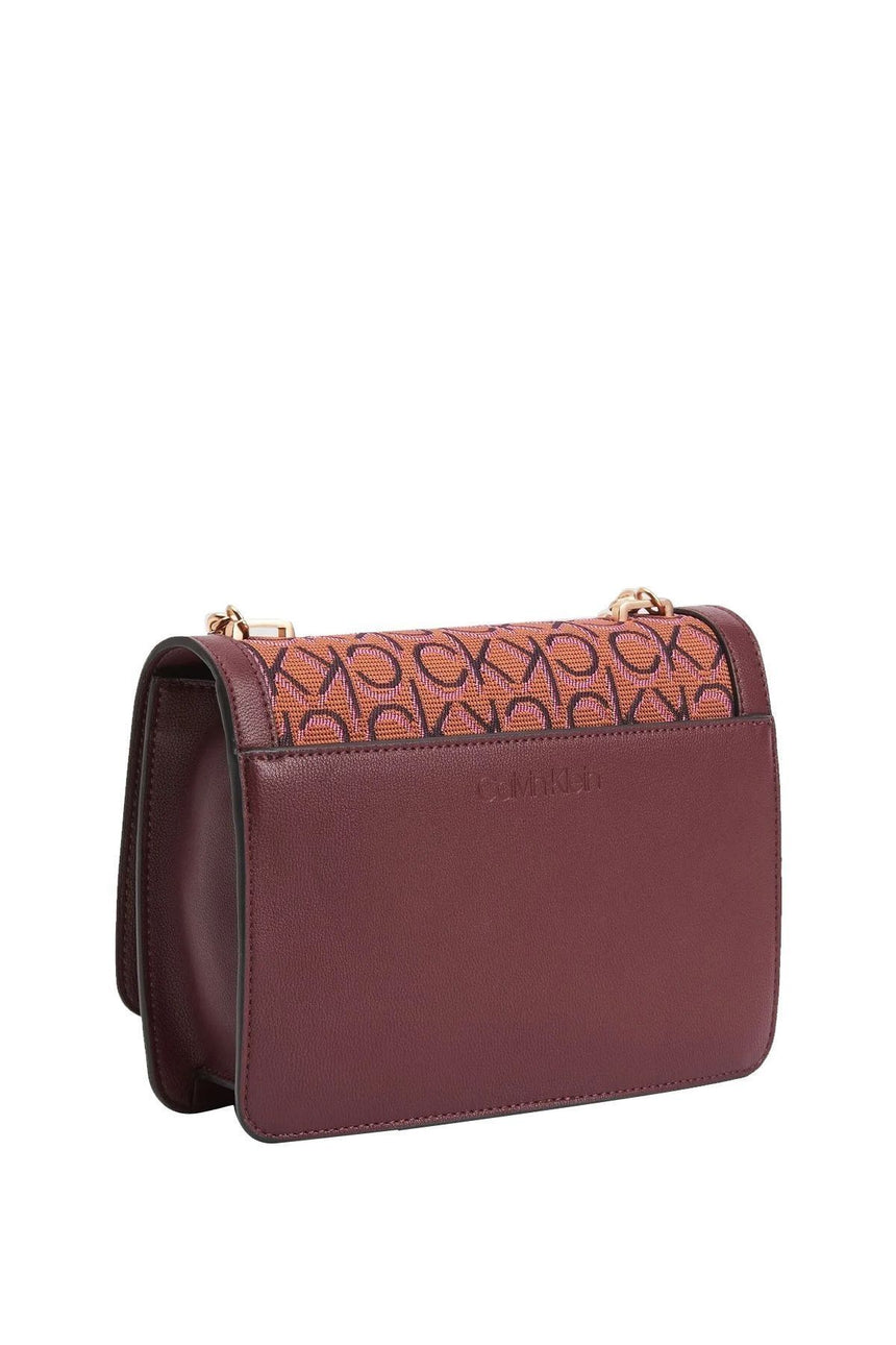 Calvin Klein Flap Shoulder Bag Md J Çapraz Askılı Kadın Çantası Cognac Mix