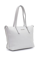 Calvin Klein Kadın Shopper Md Tote Omuz Çantası Cement