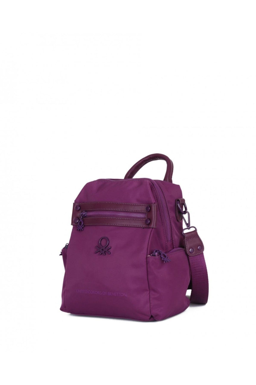 Benetton Logo Detaylı Kadın Sırt Ve Kol Çantası Haki