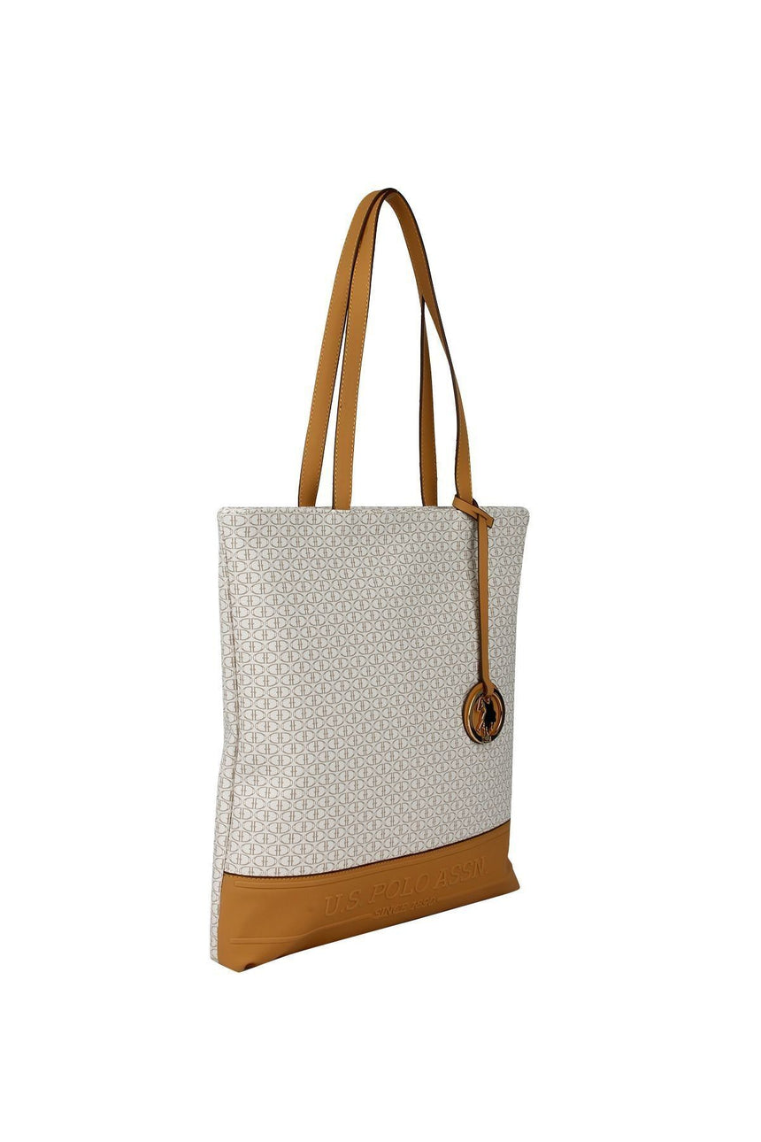 U.s Polo Assn. Kadın Omuz Çantası Bej - Capicino