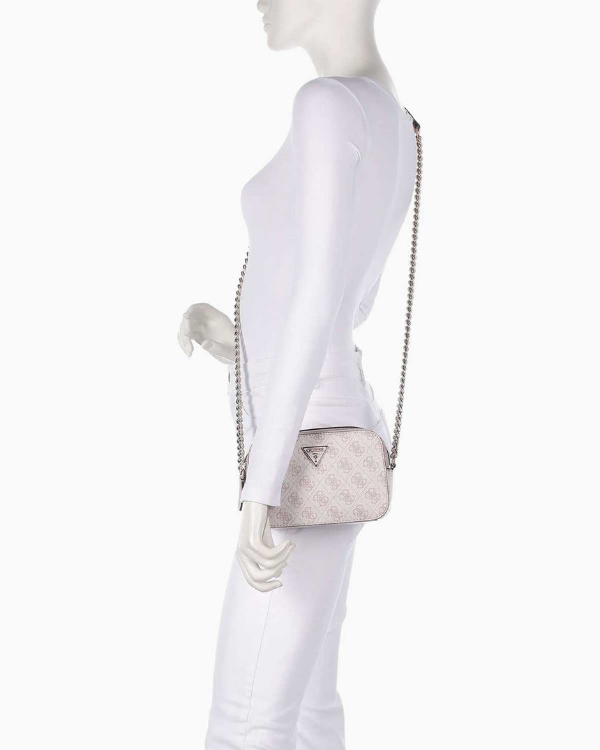 Guess Noelle Crossbody Zincir Detaylı Çapraz Askılı Çanta Orchid Logo