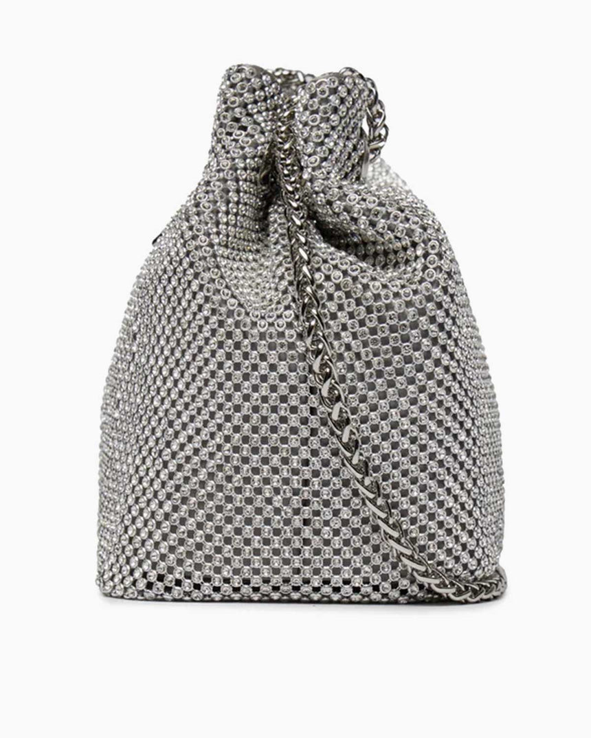 Guess Lua Pouch Taşlı Büzgülü Çanta