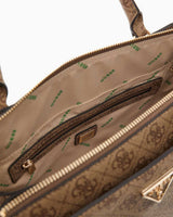 Guess Eco Erica Satchel El Çantası Latte Logo