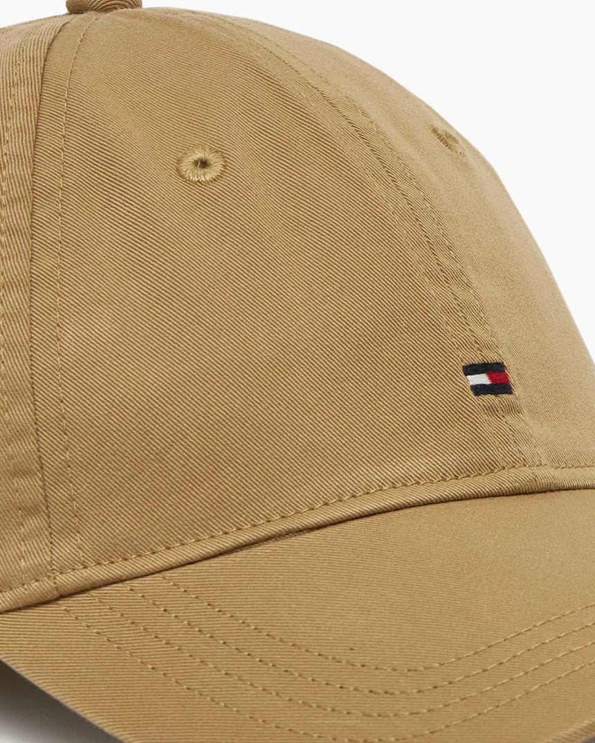Tommy Hilfiger Essential Bayrak Logolu Kadın Yumuşak Şapka Safari Canvas