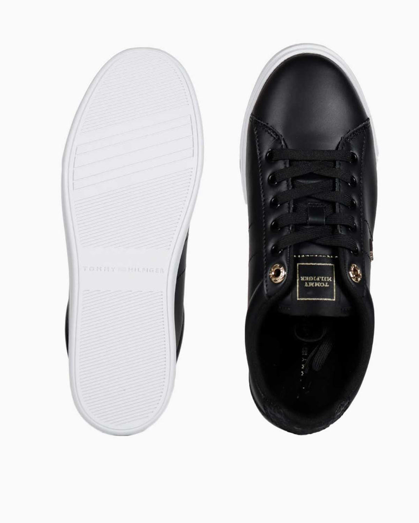 Tommy Hilfiger Elevated Essent Monogram Kadın Sneaker Black