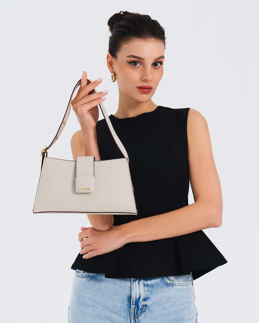 Nautica Logolu Omuz Çantası Taş