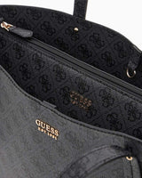 Guess Brenton Kadın Tote Omuz Çantası Coal Logo