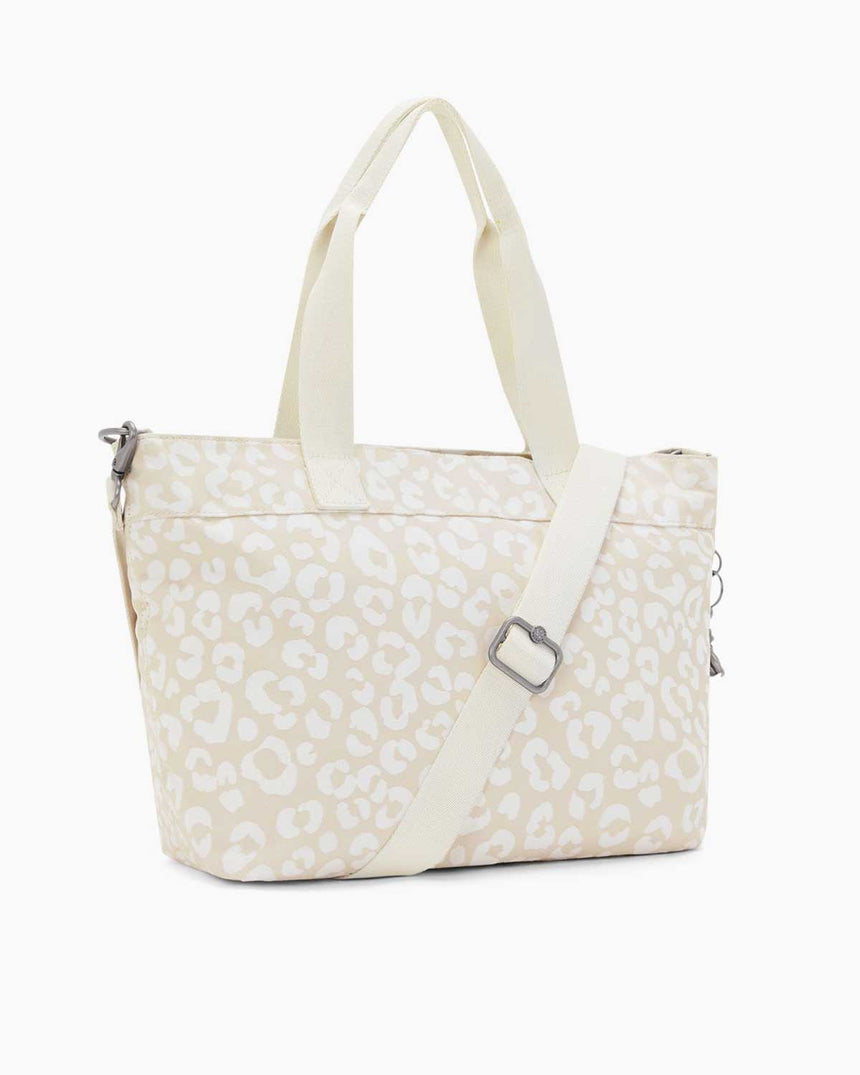 Kipling Colissa S Elevated Jacquard Omuz Çantası White Cheetah
