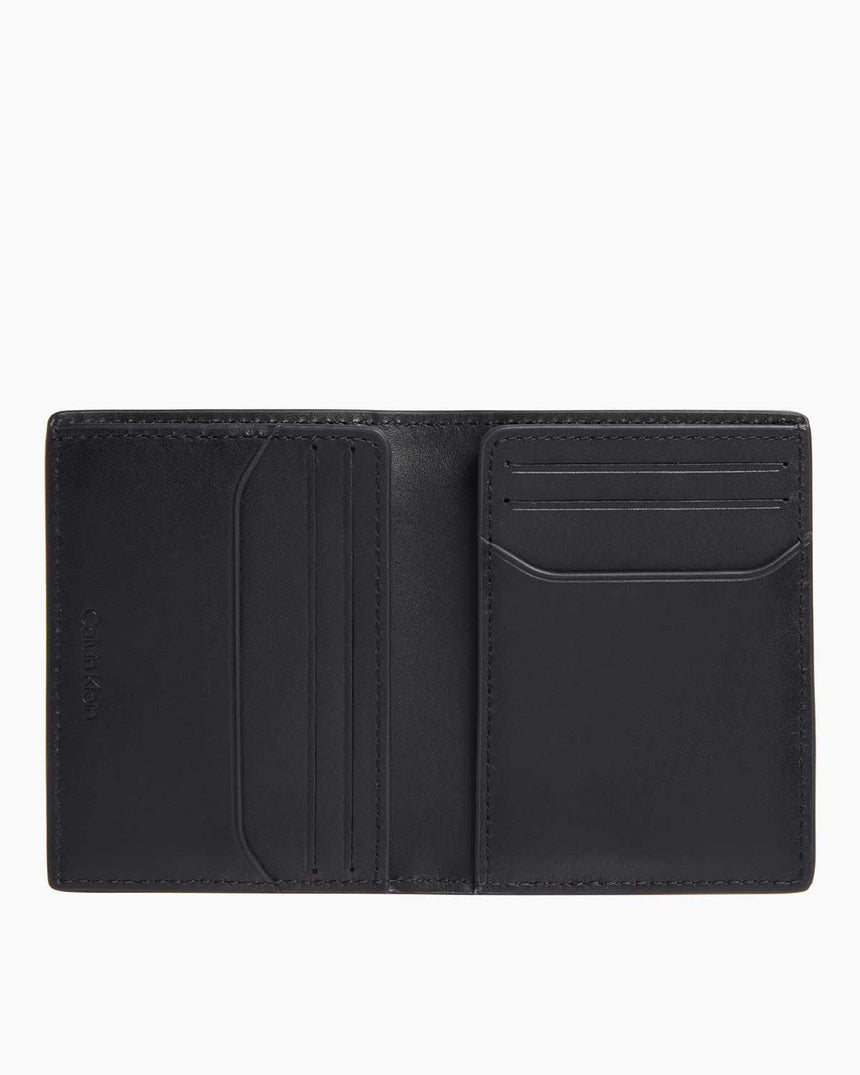 Calvin Klein Must Bifold Pouch Cüzdan Black Caviar Grain/Smooth