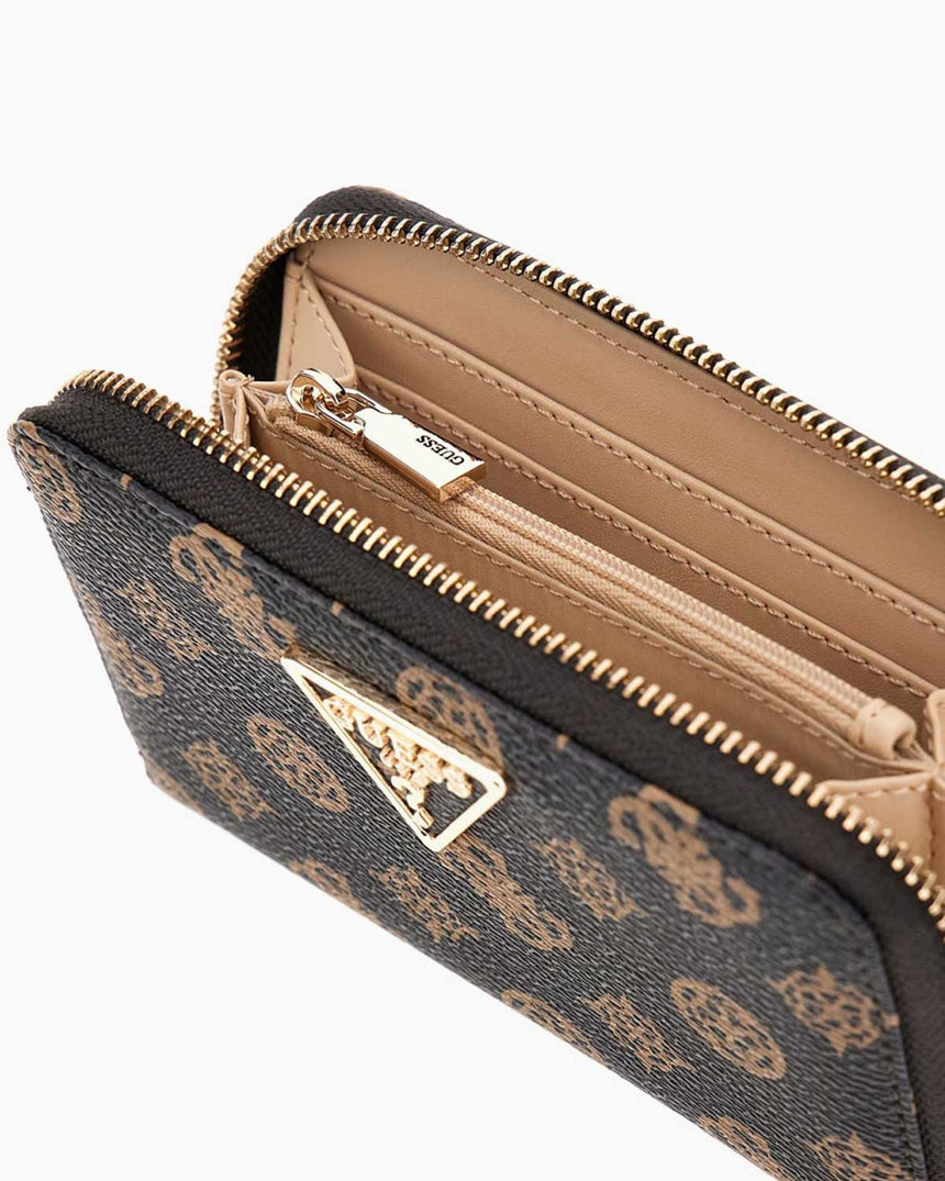 Guess Laurel Medium Logolu Cüzdan Mocha Logo