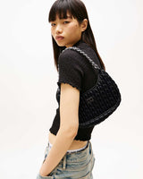 Tommy Hilfiger Iconic Quilted Omuz Çantası Black