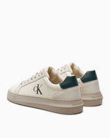 Calvin Klein Jeans Chunky Cupsole Authentic Sneaker Creamy White/Eggshell/Green