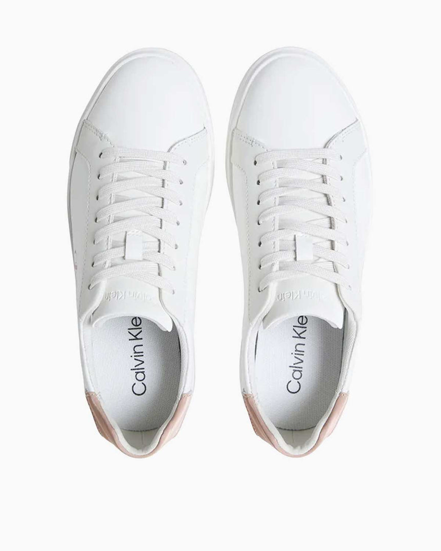 Calvin Klein Katty Deri Kadın Sneaker Lily White/Tuscany