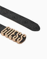 Guess Noelle Monogram Baskılı Kemer Coal Logo