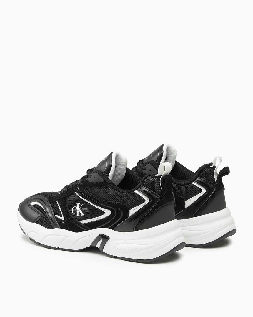 Calvin Klein Retro Tennis Runner Sneakers Black/Bright White