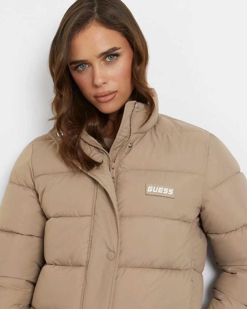 Guess Bertina Light Puffer Şişme Mont Summer Clay