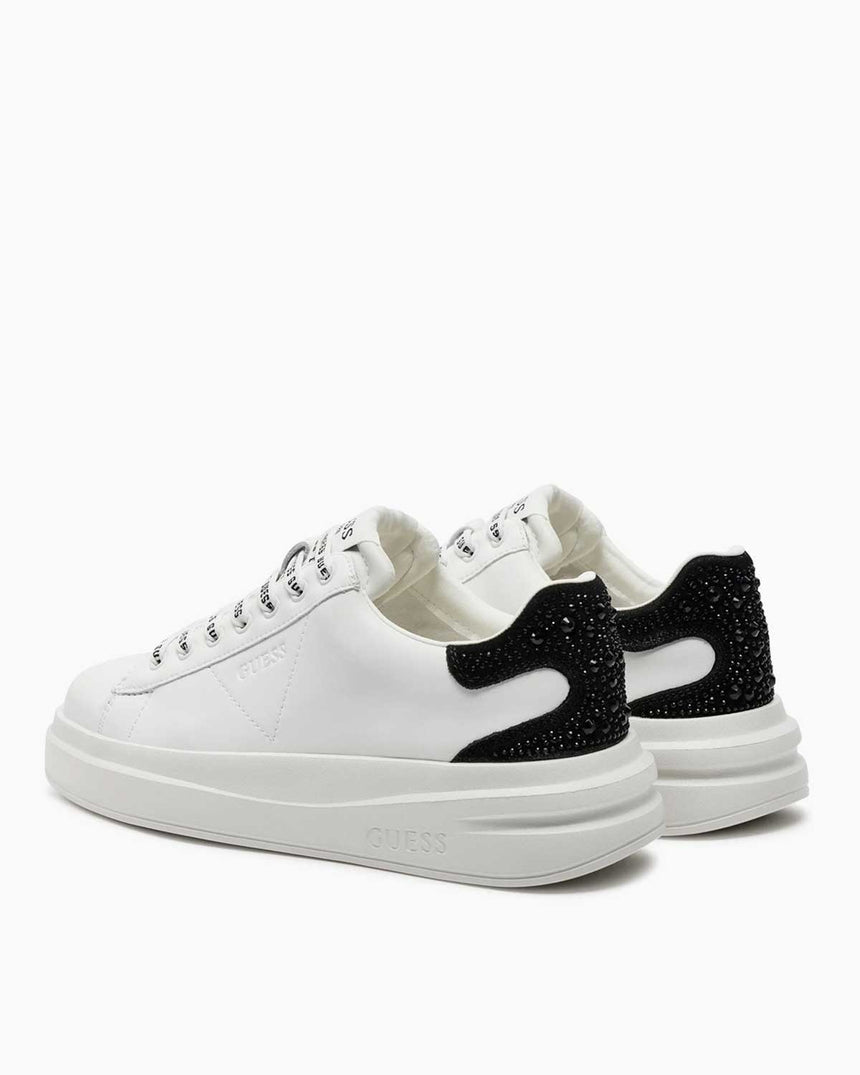 Guess Denesa Cupsole Monogram Detaylı Sneakers White Black