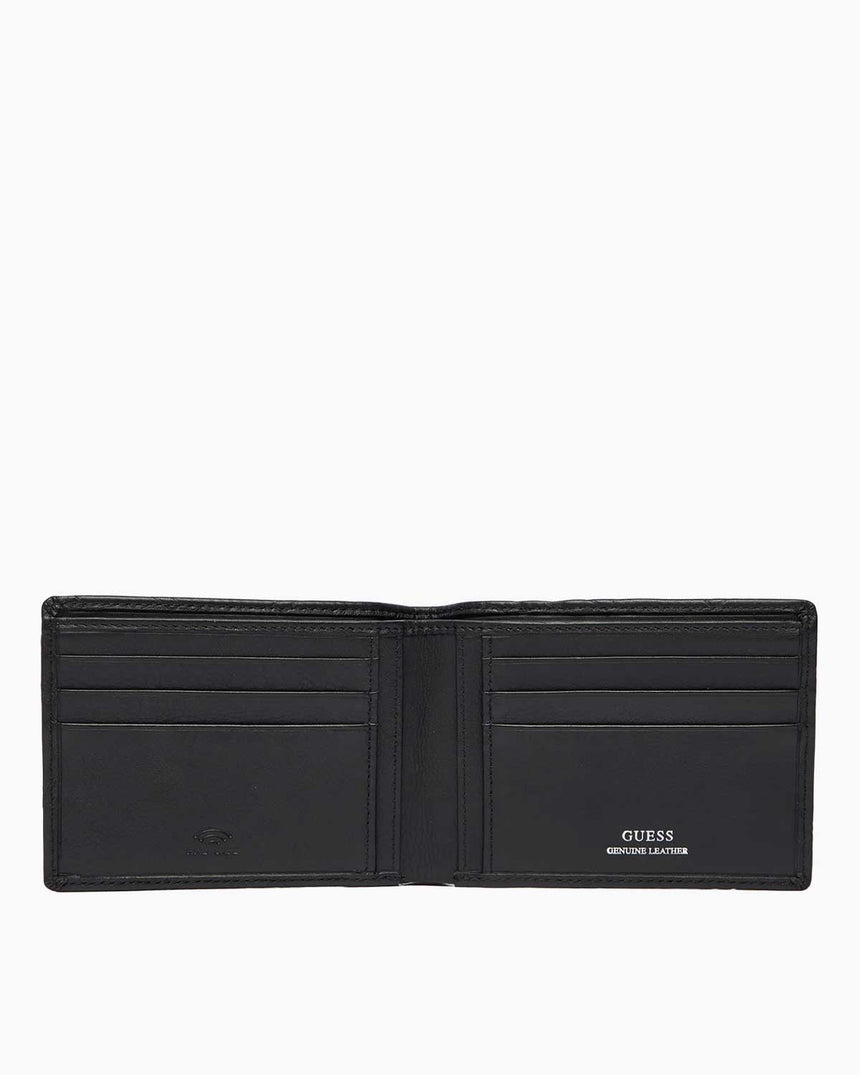 Guess Boston Erkek Deri 2 Katlı Cüzdan Black