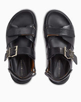 Tommy Hilfiger Hardware Sporty Kadın Deri Sandalet Black