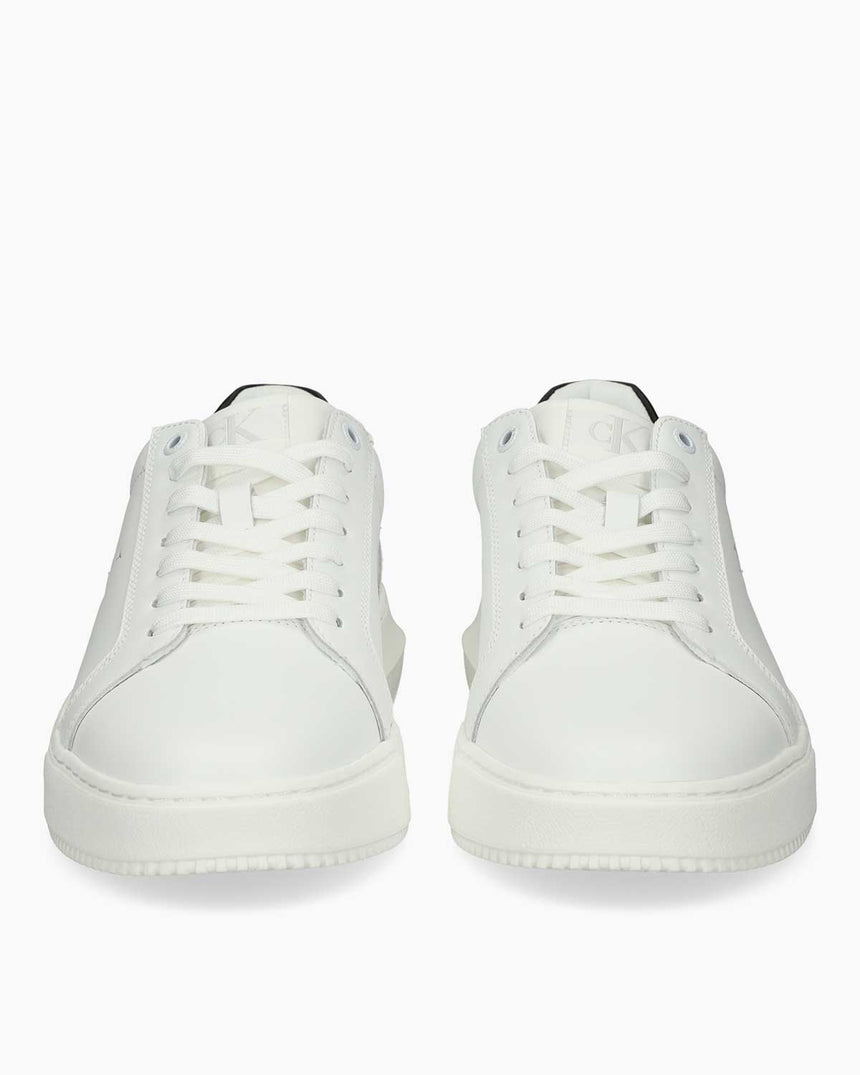 Calvin Klein Malmo Kısa Kalın Taban Mono Logo Erkek Sneaker Bright White/Black