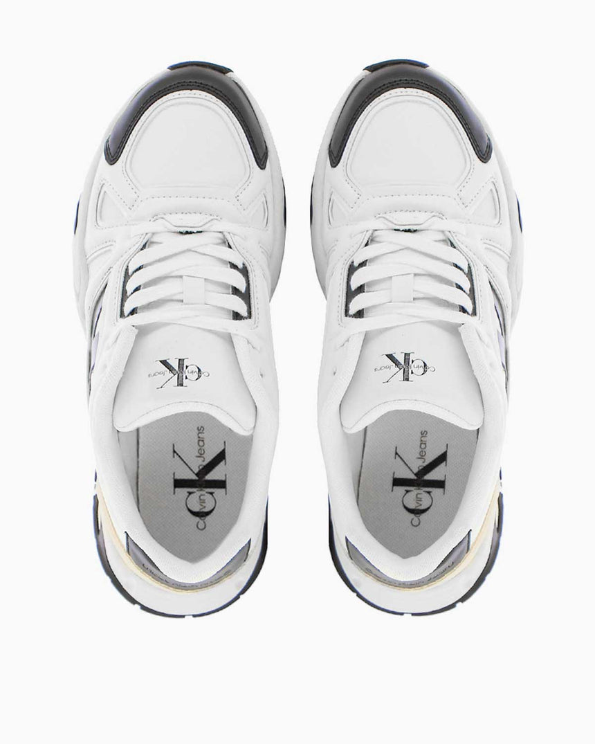 Calvin Klein Chunky Runner Vibram Low Top Sneakers Bright White/Black