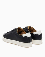 Calvin Klein Lastik Bağcıklı Yama Topuklu Erkek Sneaker Black/Marshmallow