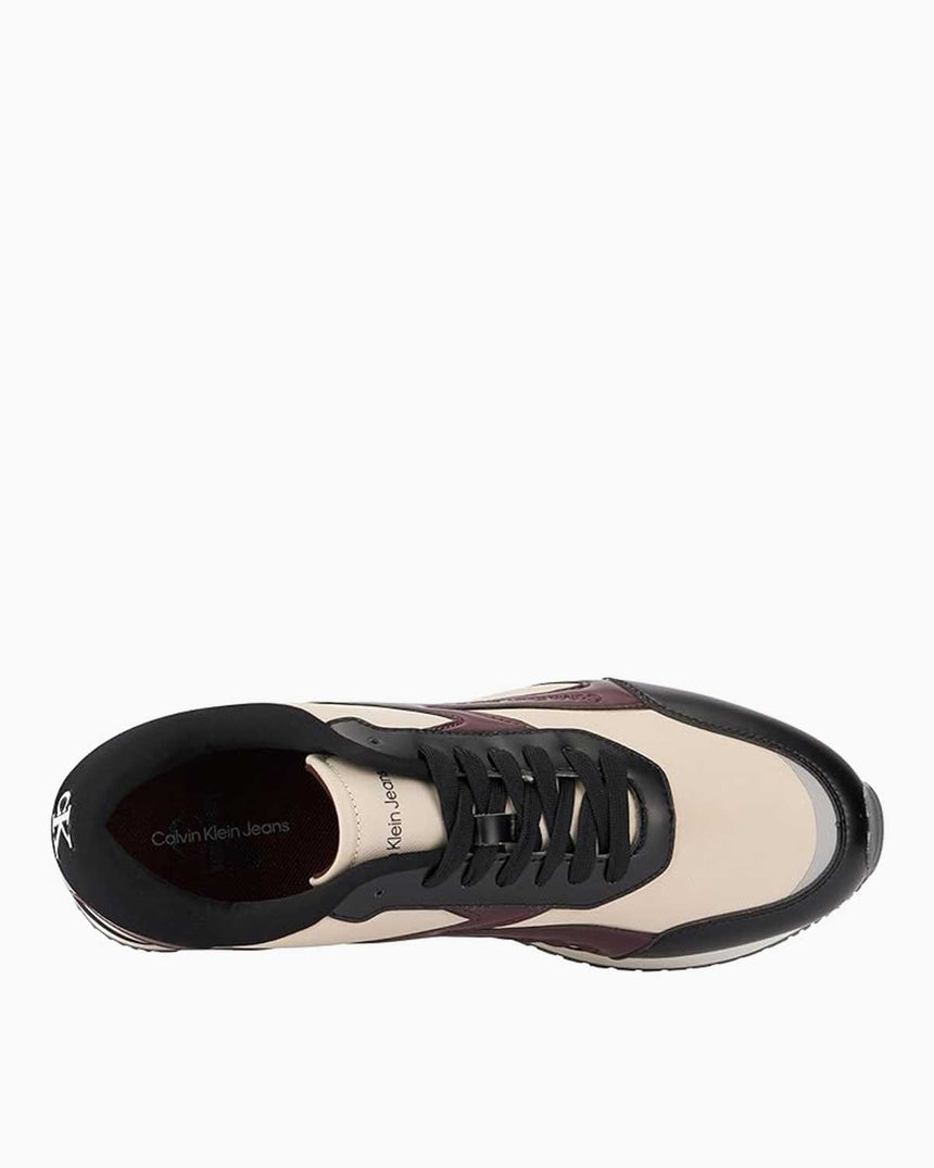 Calvin Klein Jeans Retro Runner Multilayer Sneakers Eggshell/Bitter Chocolate