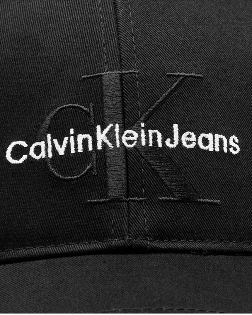 Calvin Klein Baseball Dokuma Kumaş Şapka Black