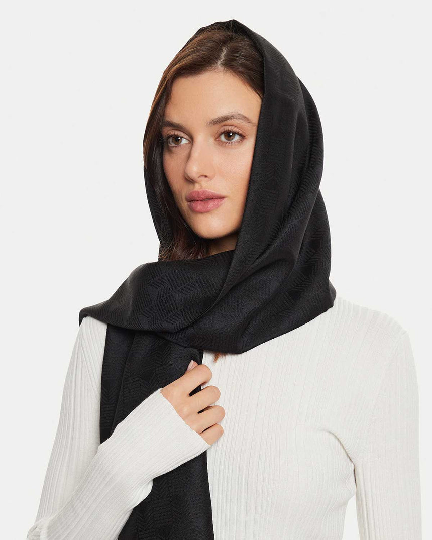 Guess Textile Scarf Şal Black