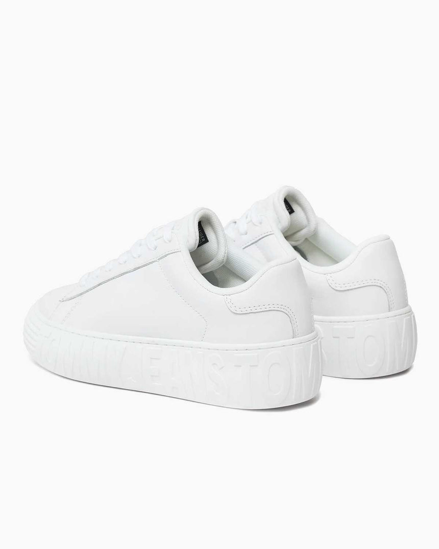 Tommy Hilfiger Leather Cupsole Low Top Sneakers White
