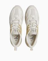 Calvin Klein Tennis Lace Up Logolu Sneakers Creamy White/Eggshell/Khaki