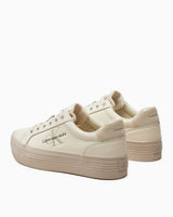 Calvin Klein Flatform Lace Up Sneakers Creamy White/Eggshell