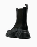 Camper Bcn Rugan Yarım Bot Siyah