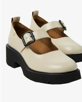 Camper Mary Jane Deri Ayakkabı Beyaz