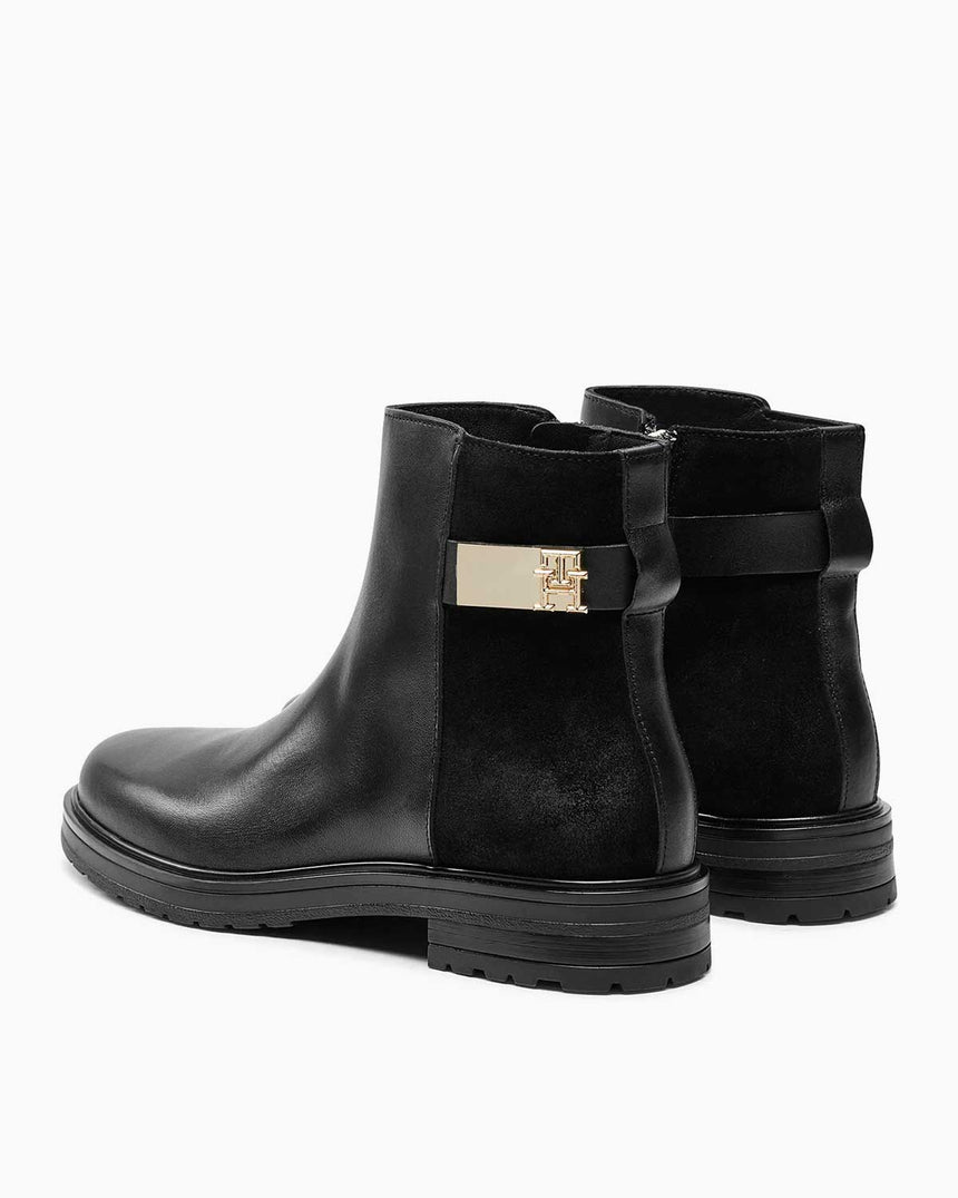 Tommy Hilfiger Logo Leather Chelsea Low Boots