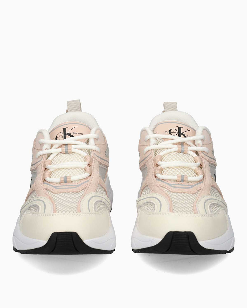 Calvin Klein Retro Tennis Runner Sneakers Creamy White/Whisper Pink/ Oyster M