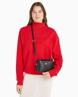 Tommy Hilfiger Ess Must Logo Baskılı Çapraz Askılı Çanta Black