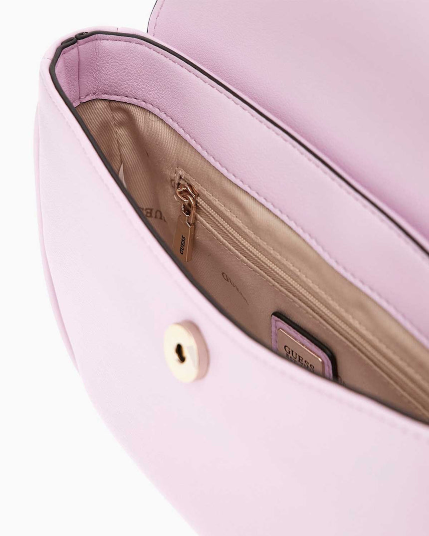 Guess Cerelia Flap Logolu Omuz Çantası Orchid