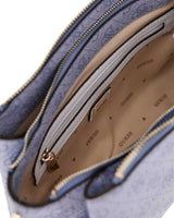 Guess Noelle Compartment Crossbody Çapraz Askılı Çanta Light Blue Logo