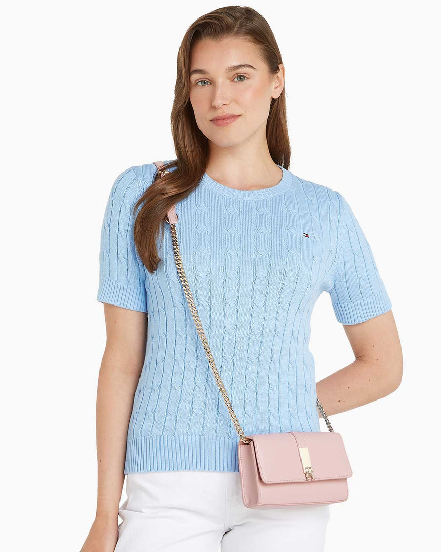 Tommy Hilfiger Heritage Mini Çapraz Askılı Çanta Foggy Pink