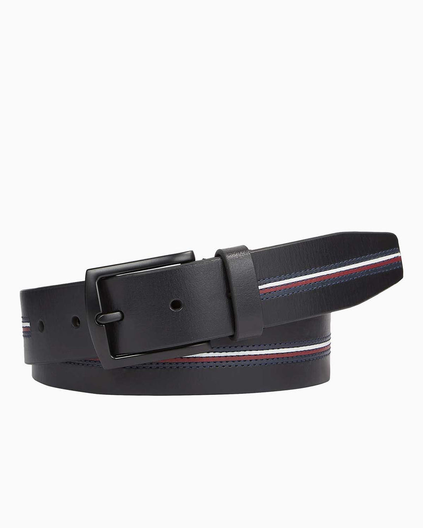 Tommy Hilfiger Denton Fixed Belt Kemer Space Blue