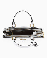 Guess Tia Luxury Satchel El Çantası White