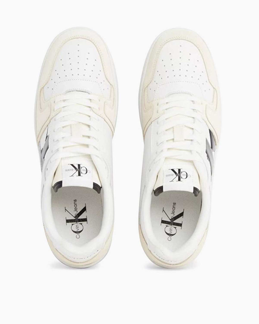 Calvin Klein Basket Cupsole Low Top Sneakers Bright White/Creamy White/Black