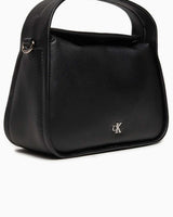 Calvin Klein Metal Mono Mini Logolu El Çantası Black