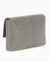 Guess Zalina Flap Clutch Zincir Detaylı Taşlı El Çantası Silver