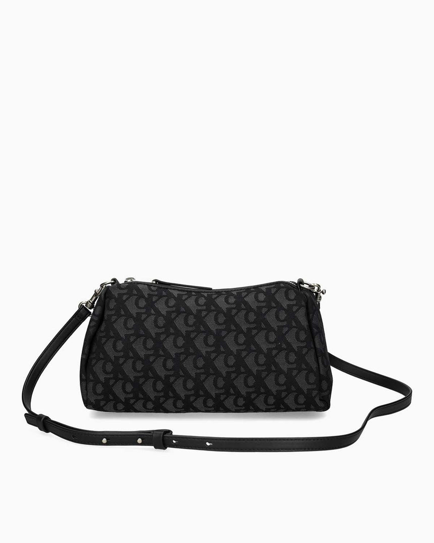 Calvin Klein Monogram Desenli Drop SM Kadın Çapraz Askılı Çanta Black